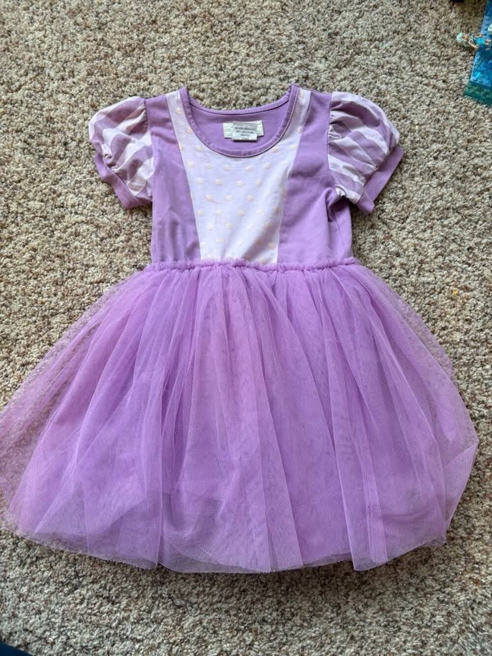 Genuine Taylor Joelle Purple Tulle Layered Girls Dress Size 4